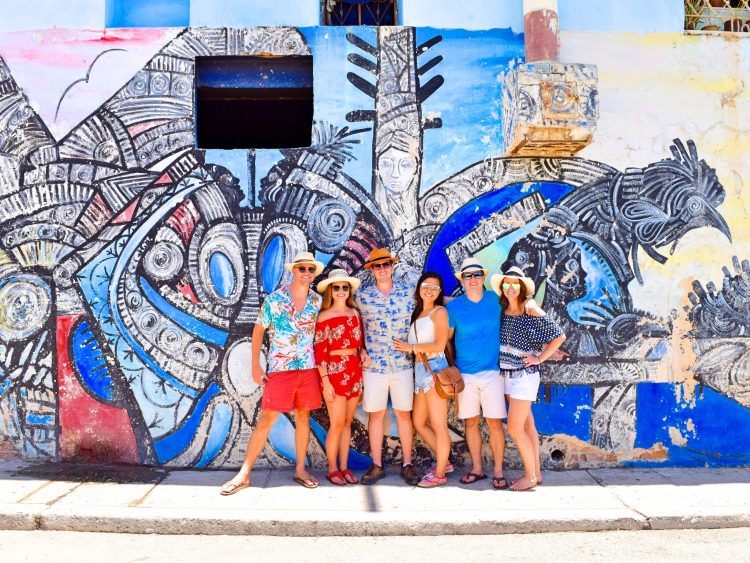 Grant Rachel and friends in Havana Cuba