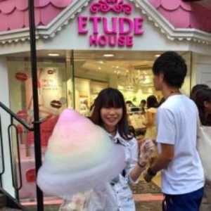 cotton candy in Harajuku Tokyo