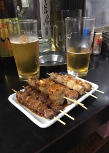 Yakitori lunch in Omoide Yokocho "Piss alley"