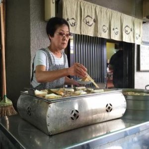 Street food near Sensō-ji Temple