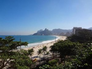 Brazilian beaches in Rio Ipanema and Copacabana