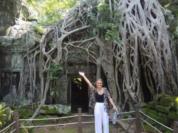 Rachel at Angkor Wat