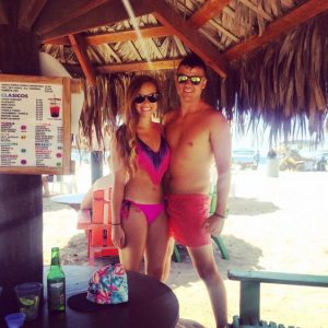 Grant and Rachel at Rosarito Beach