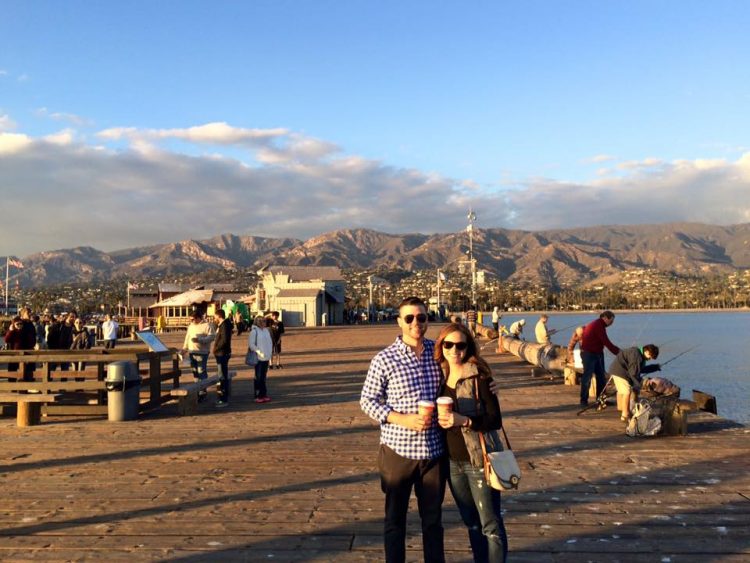 Grant and Rachel in Santa Barbara 