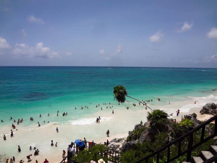 Swimming at the Mayan Ruins in Tulum