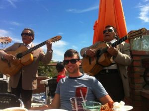 Mariachi band playing in Puerto Nuevo