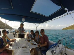 Chartering a boat in the islands