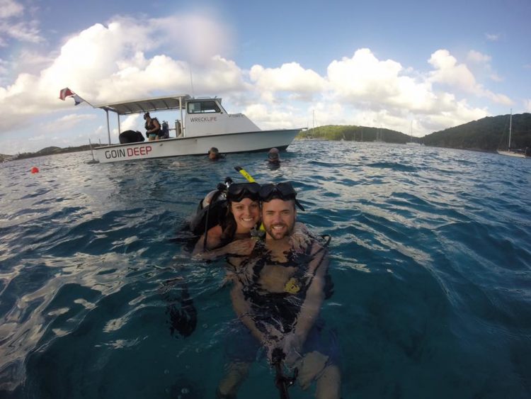 Grant and Rachel at Christmas Cove