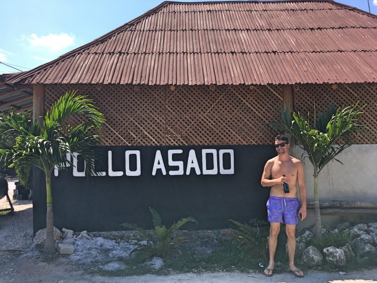 Grant at Pollo Asado in Tulum