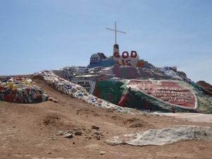 A view of the painted salvation mountain