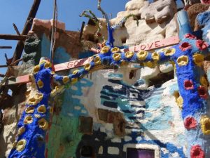 Outside Salvation Mountain