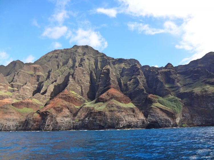 A view of the Napali coast