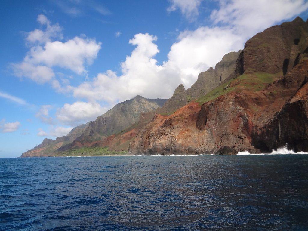 A view of the Napali coast