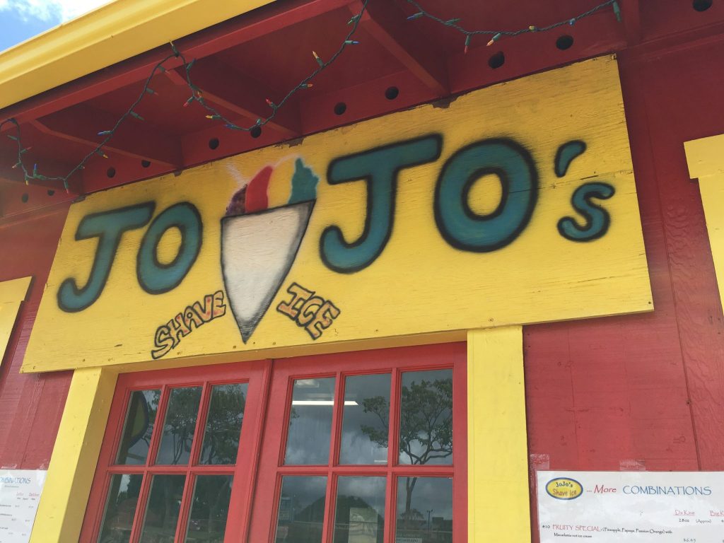 JoJo's Shave Ice on Kauai