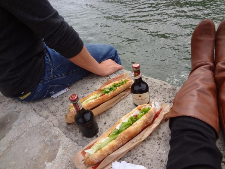 Grant and Rachels lunch on the Seine River in Paris