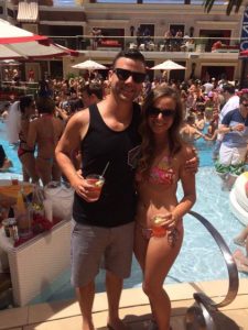 Grant and Rachel at Encore Beach Club