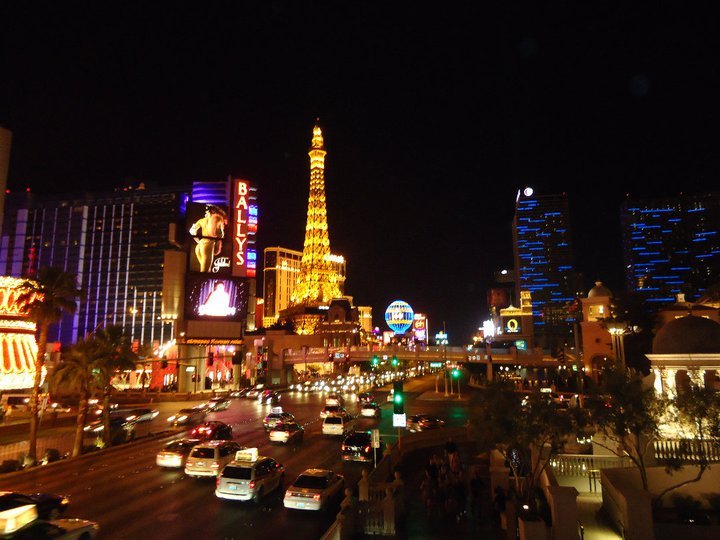 A view of the Las Vegas strip