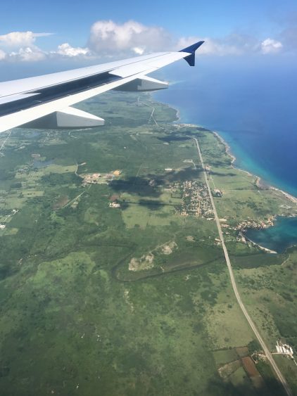 Flying over Cuba