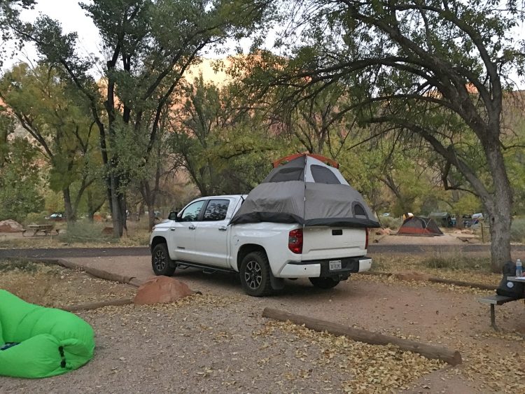 moving the tent in Zion