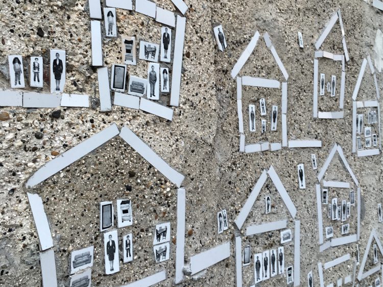 mosaic houses that are part of cartagena's street art scene