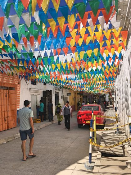 colorful getsemani neighbonrhood