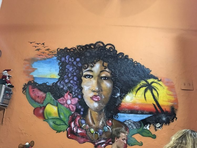 painting at mulato restaurant