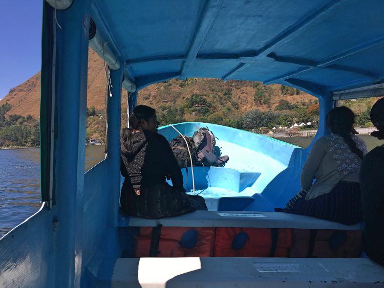 boat in lake atitlan