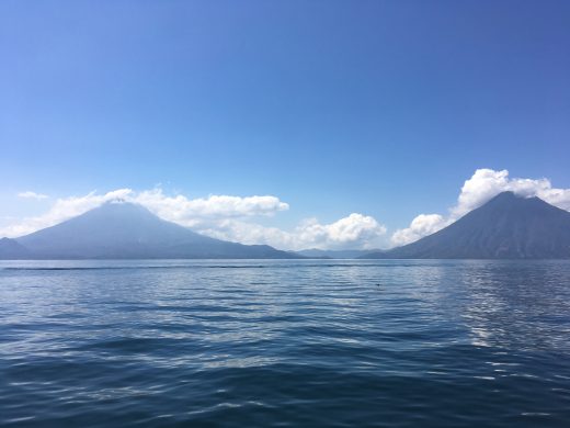 mountains lake atitlan