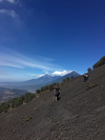 hiking volcano pacaya