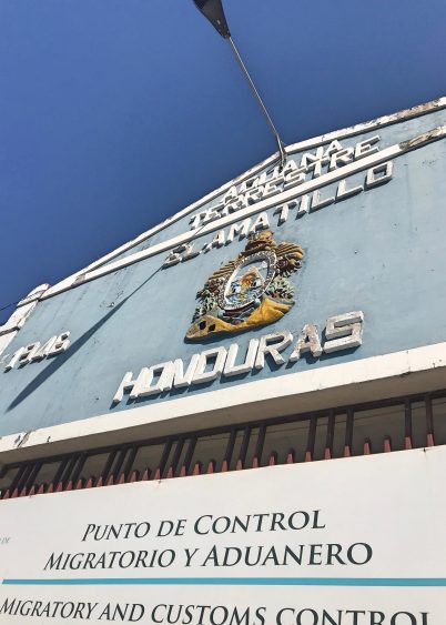 honduras border crossing