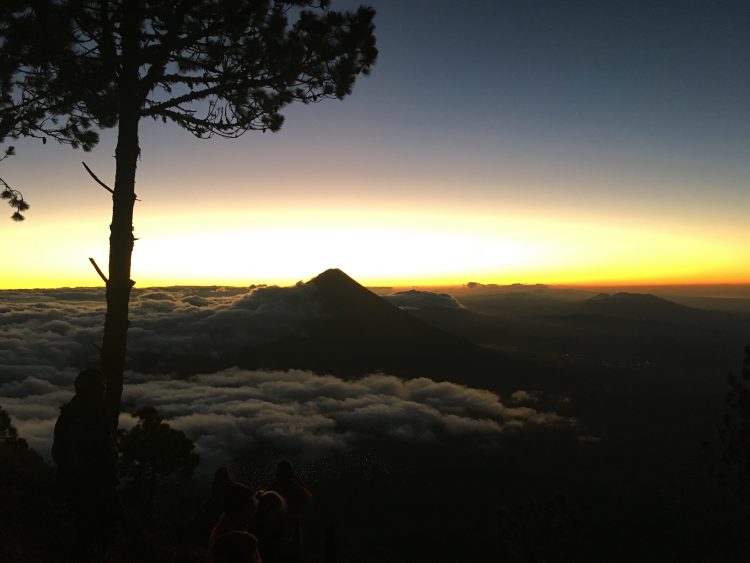 sunrise over acatenango