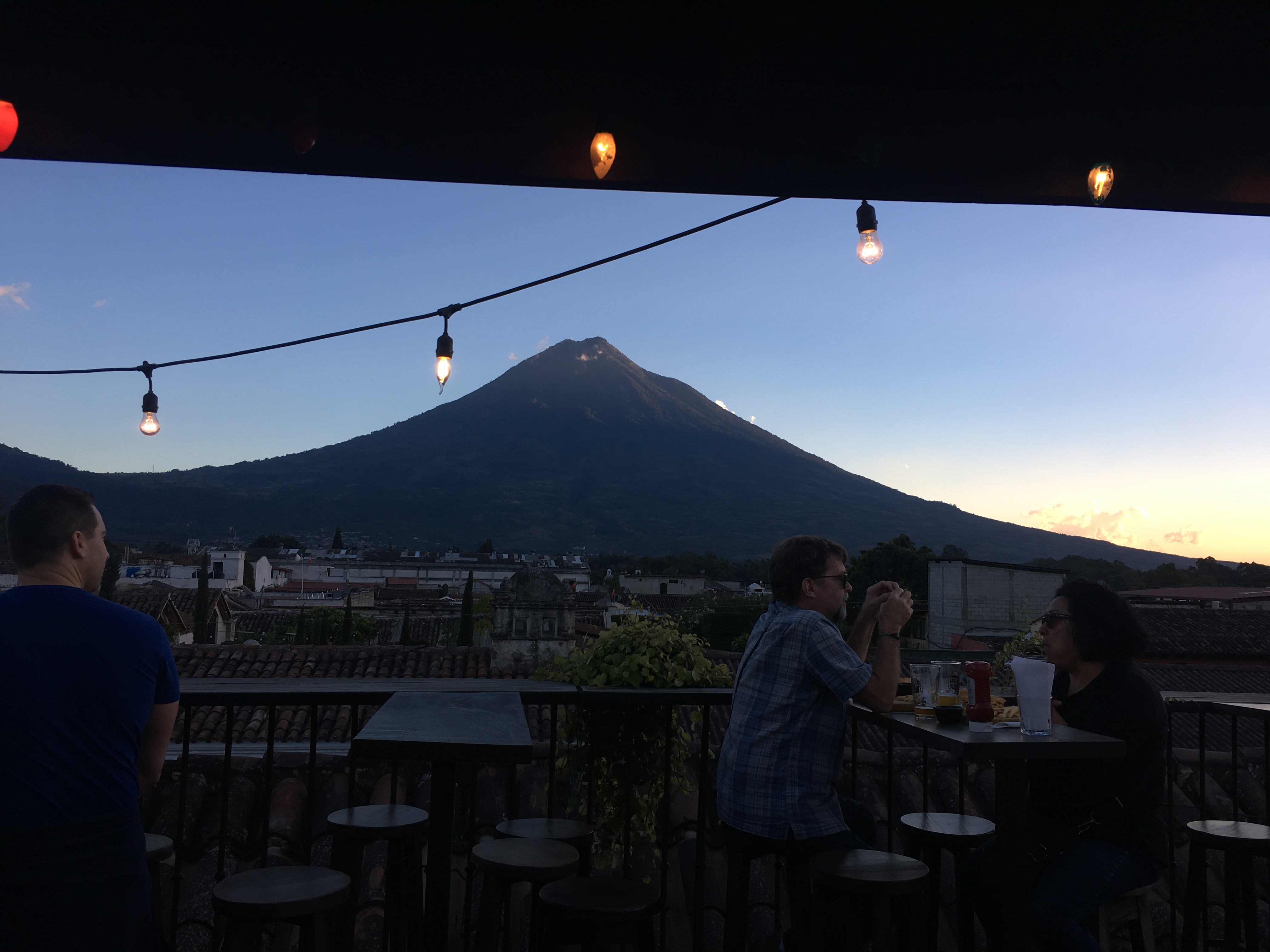 view from antigua brewery