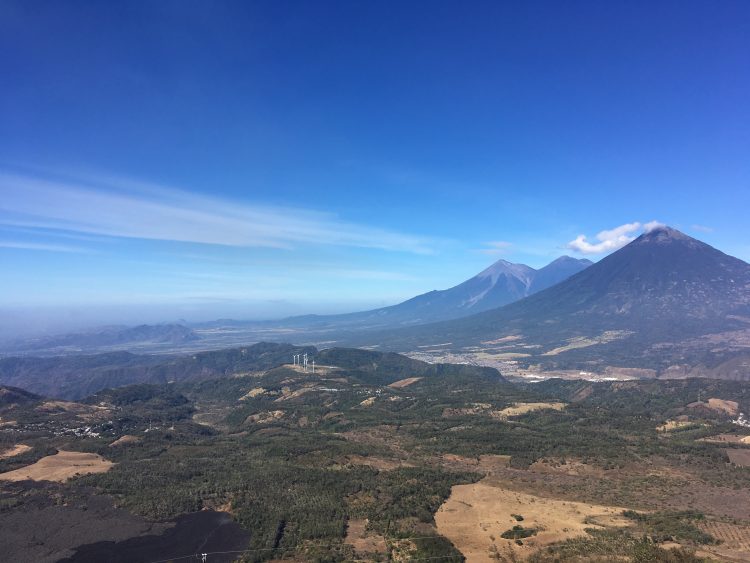 view from pacaya volcano