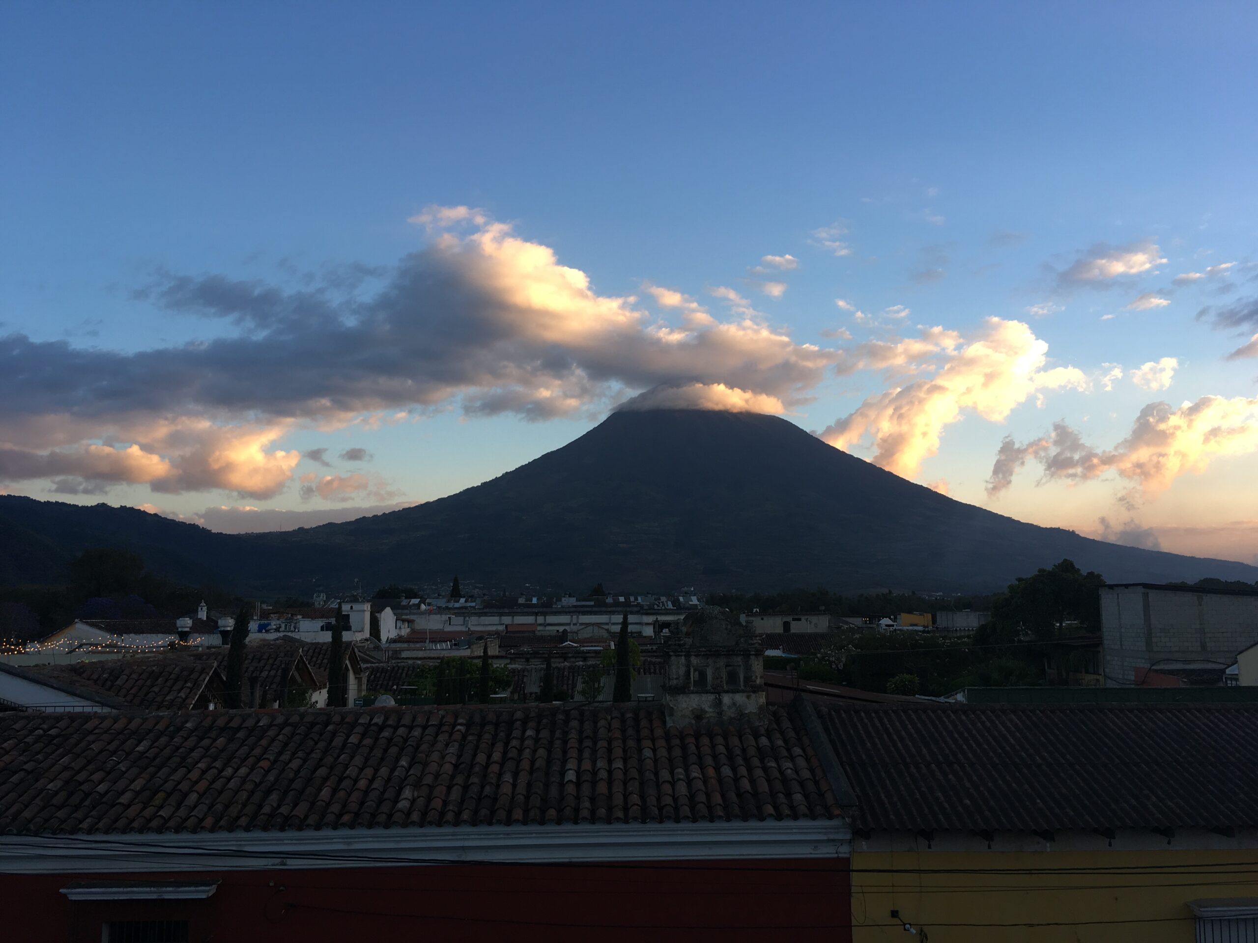 views from rooftop in antigua
