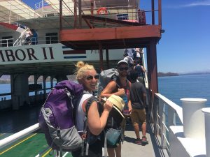 on ferry across nicoya