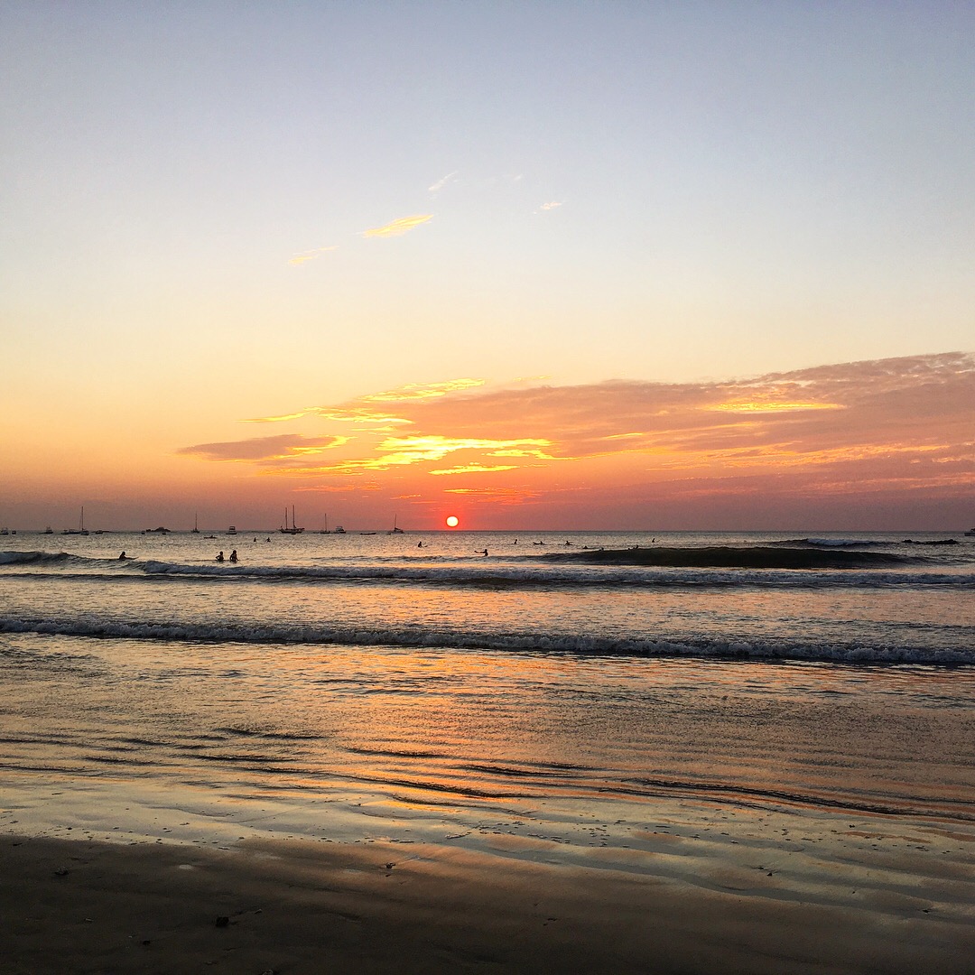 sunset at tamarindo