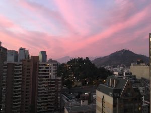 santiago sunset