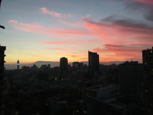 sunset santiago