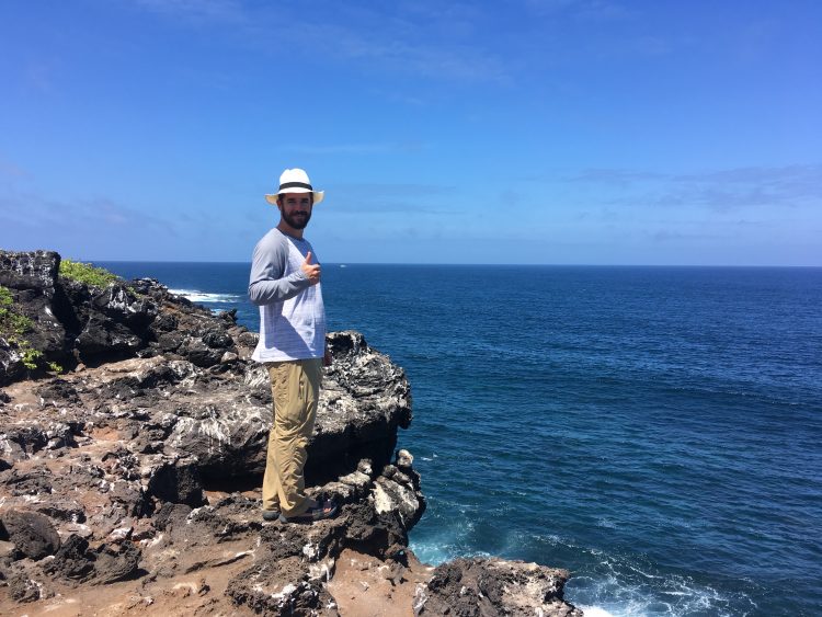 beach hike galapagos