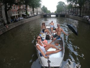 boat in amsterdam