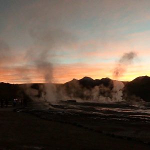 geysers and chile sunrise