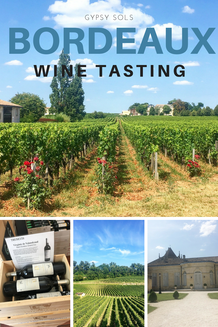 Bordeaux wine tasting