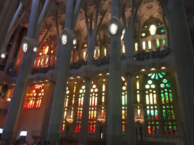 sagrada familia stained glass