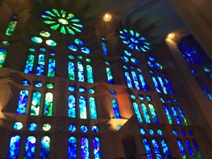 stained glass sagrada familia