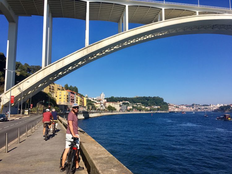 biking in porto