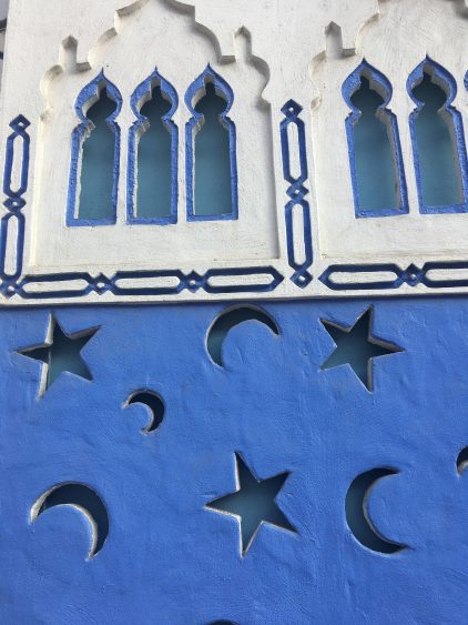 walls in chefchaouen