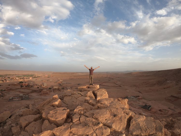 sunset in ait benhaddou