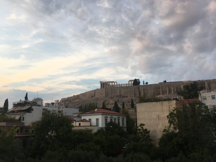 sunset in greece