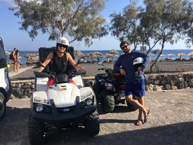 atv santorini greece