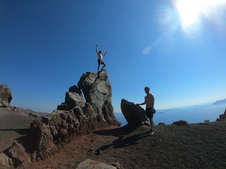 hiking santorini